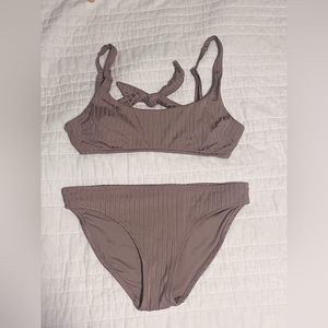 Lightly worn nude pink aerie swimwear set